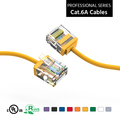 Bestlink Netware CAT6A UTP Super-Slim Ethernet Network Cable 32AWG- 4ft- Yellow 100294YW